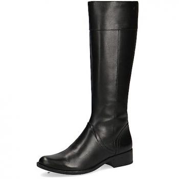 Botas CAPRICE Negras de Cuero con Tacón, Talla 37.5