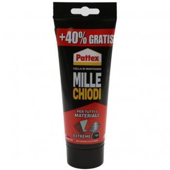 Adesivo di montaggio Pattex Millechiodi forte e rapido per esterni ed interni 250 g