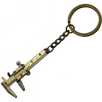 Zinc Alloy Mini Caliper Keychain