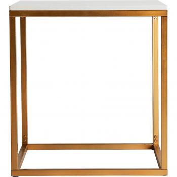 Kodu Table Basse Dorée en Fer 50x50x55 cm