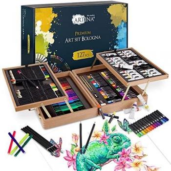 Artina Coffret de peinture bois 127 pièces