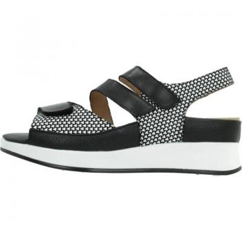 Sandalias Pitillos con Plantilla Extraíble Negro Cómodo Mujer