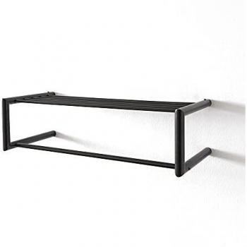 Spinder Design Wandgarderobe Smooth, Stahl schwarz