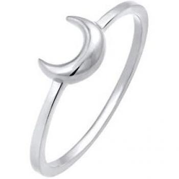 Mezza Luna Astro Silver 925 Anello Donna