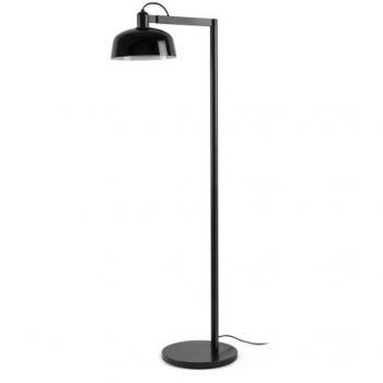 Lámpara de pie de salón TATAWIN negro pantalla negra E27 20336-120 Faro