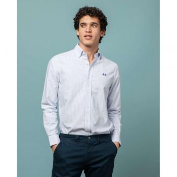 Camisa Scotta oxford stripes azul Regular fit de hombre
