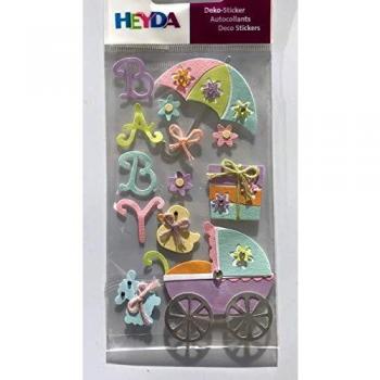 Deko-Sticker HEYDA, Motiv: Babysachen