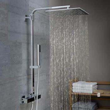 CENTRALE BRICO Système de douche SUMBA avec mitigeur thermostatique - chromé