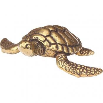 Vintage Brass Turtle Sculpture