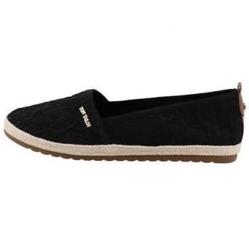 Tom Tailor Damen Espadrilles – Schwarz, geblümt, 40 EU