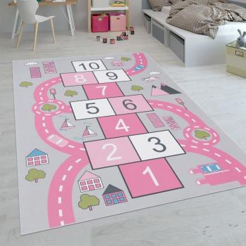 Alfombra de Juego para Niños 140x200 cm - Diseño Pink 2