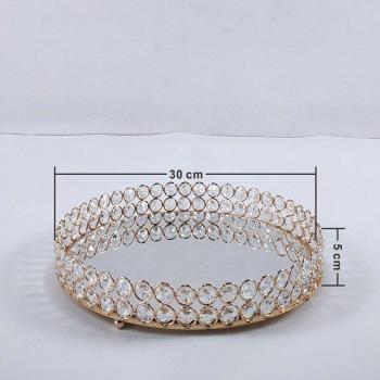 Gold Mirror Cake Stand