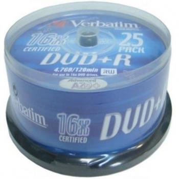 DVD Verbatim 43500 16×25 pièces