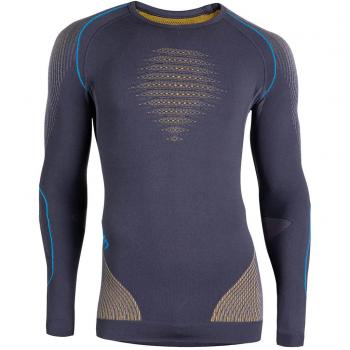 Maillot de corps UYN Evolutyon manches longues gris-bleu XXL