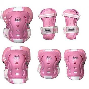 Rodilleras y coderas Park City rosa - M