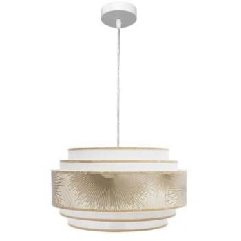 Colgante de Luz Nepal 3 Luces con Pantalla Decorativa