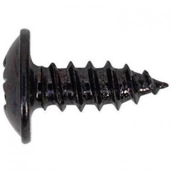 Self Tapping Flange Head Pozi Screws Black 3.5mm 10mm Pack of 100