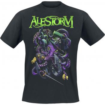 T-Shirt Alestorm Octopus Uomo Nero - S a 3XL