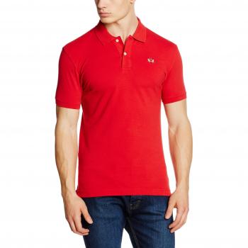 LA MARTINA Herren Polo-Shirt Rot Slim Fit XXL