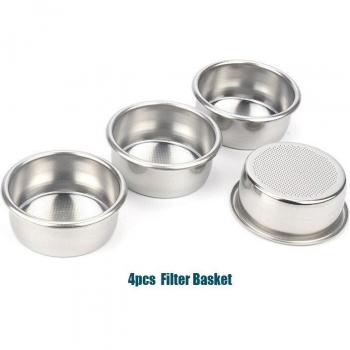 Anneau de dosage pour porte-filtre 51mm en inox pour machines à café Breville et Delonghi