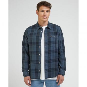 Lee Camisa Leesure Hombre Negro con Cuadros