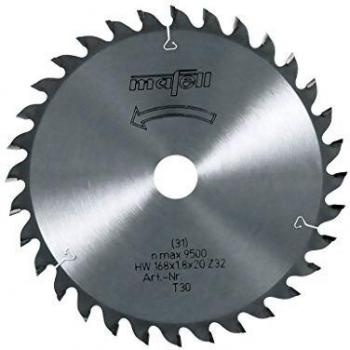 Lama di seghetto HM 168 x 1,2/1,8 x 20 mm, 32 denti, WZ per tagli fini nel legno