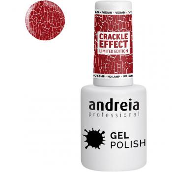 Esmalte gel craquelado Andreia 15ml rojo oscuro
