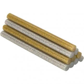 Barre di colla decorazione hobby Ø8x120mm paillettes oro argento Salki 20430208