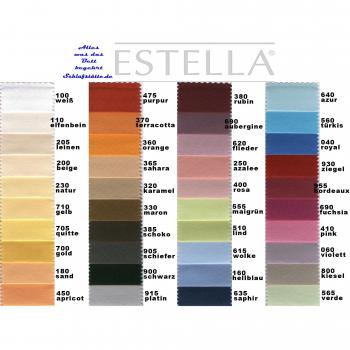 ESTELLA Spannbetttuch für Matratzen 180-200 cm x 200-220 cm