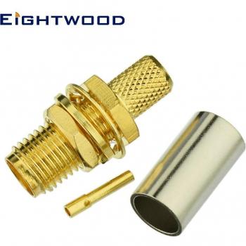 Conector coaxial RF SMA hembra para antena de radio Eightwood LMR-195 RG58