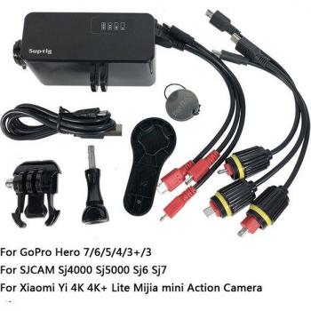 30M wasserdichte Powerbank 5200mAh für GoPro und Xiaomi Yi 4K