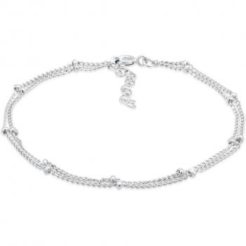 Bracciale a Maglia Intrecciata in Argento 925 con Palla Strato