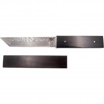 Cuchillo K‑H0077 Tramuntana: Acero Damasco 14,5 cm + Mango de Ébano
