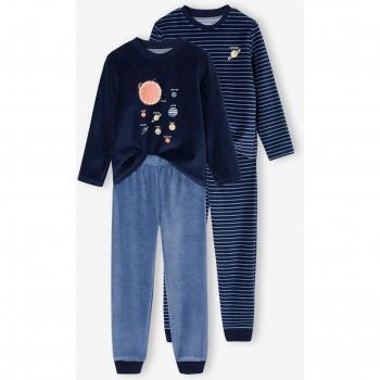 Ensemble de Pyjamas Velours Garçon - Espace Marine