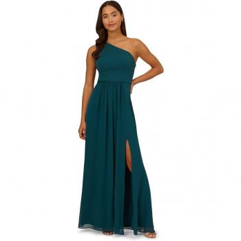 Vestido de Chifón con Un Hombro Adrianna Papell