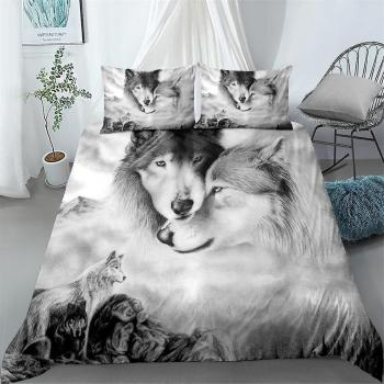 Set Duvet Nordica Wolf Art con Cubierta de Edredón 140x210 cm