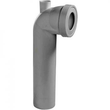 Pipe Rigide Coudée Mâle Wirquin Ø100mm avec Piquage Fémelle