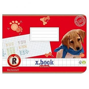 Herlitz Rechenheft x.book, DIN A5 quer, Lineatur R / kariert