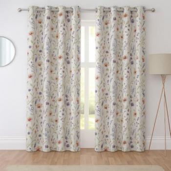 Sundour Hampshire Floral Lined Curtains – 66x90