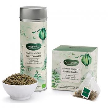 Neavita silver tin tè gunpowder bio 100g