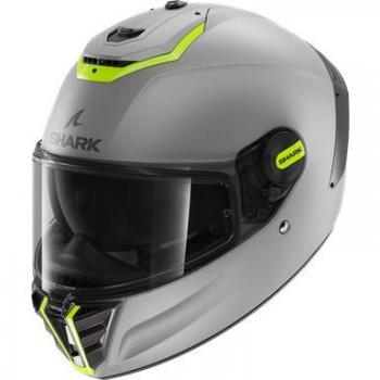 Casco Moto Integrale Shark SPARTAN RS Blank SP Grigio Giallo taglia L