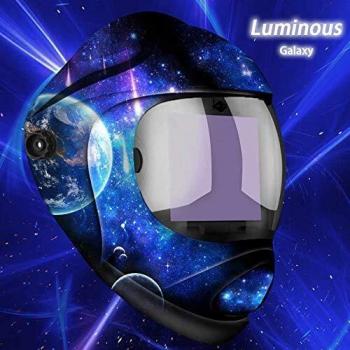 Solar-Powered Welding Mask with Hemispherical 4C Lens