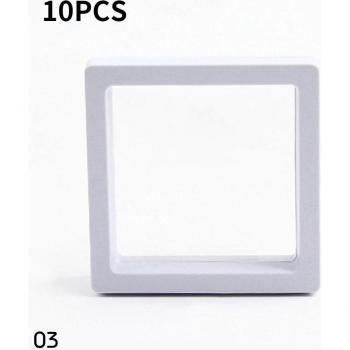 10PCS Simple Dust-proof Transparent PE Film Display Box