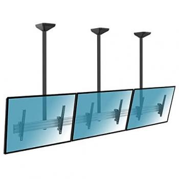 Menu Board KIMEX 031‑4300K4 : support mural modulable pour 3 écrans 50‑55 – Hauteur 150 cm