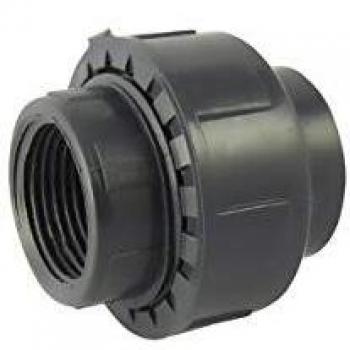 Raccord Fem-Fem 3‑pièces avec joint torique EPDM (Ø A = 16 mm, Ø B = 3/8″)