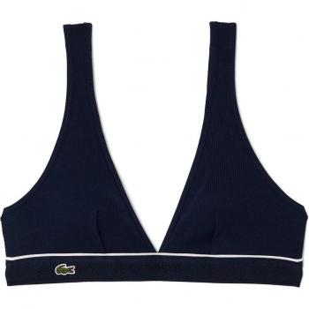 Sujetador Azul Marino con Rayas XL de Lacoste