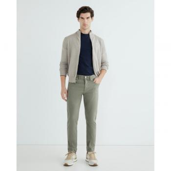 North Sails Men's Organic Cotton Zip Cardigan, Classic Beige, Size S
