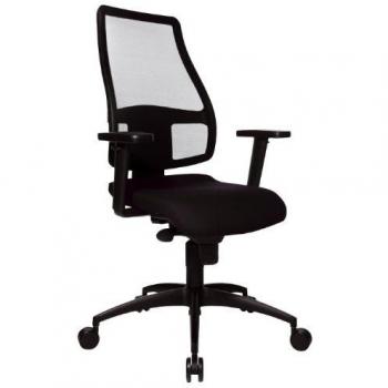 Topstar SN100 T20 Bürostuhl mit Synchro-Netzrückenlehne, schwarz