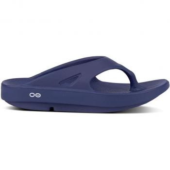 OOFOS OOriginal Men's Navy Slide Sandals Width D Size 8
