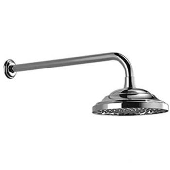Dornbracht match0 douche 450 mm, finition Dark Platinum Mat, avec raccordement mural